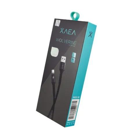 CABLE USB MOD94 WOLVERINE - XAEA - V8 - 4.4 AMP - NEGRO