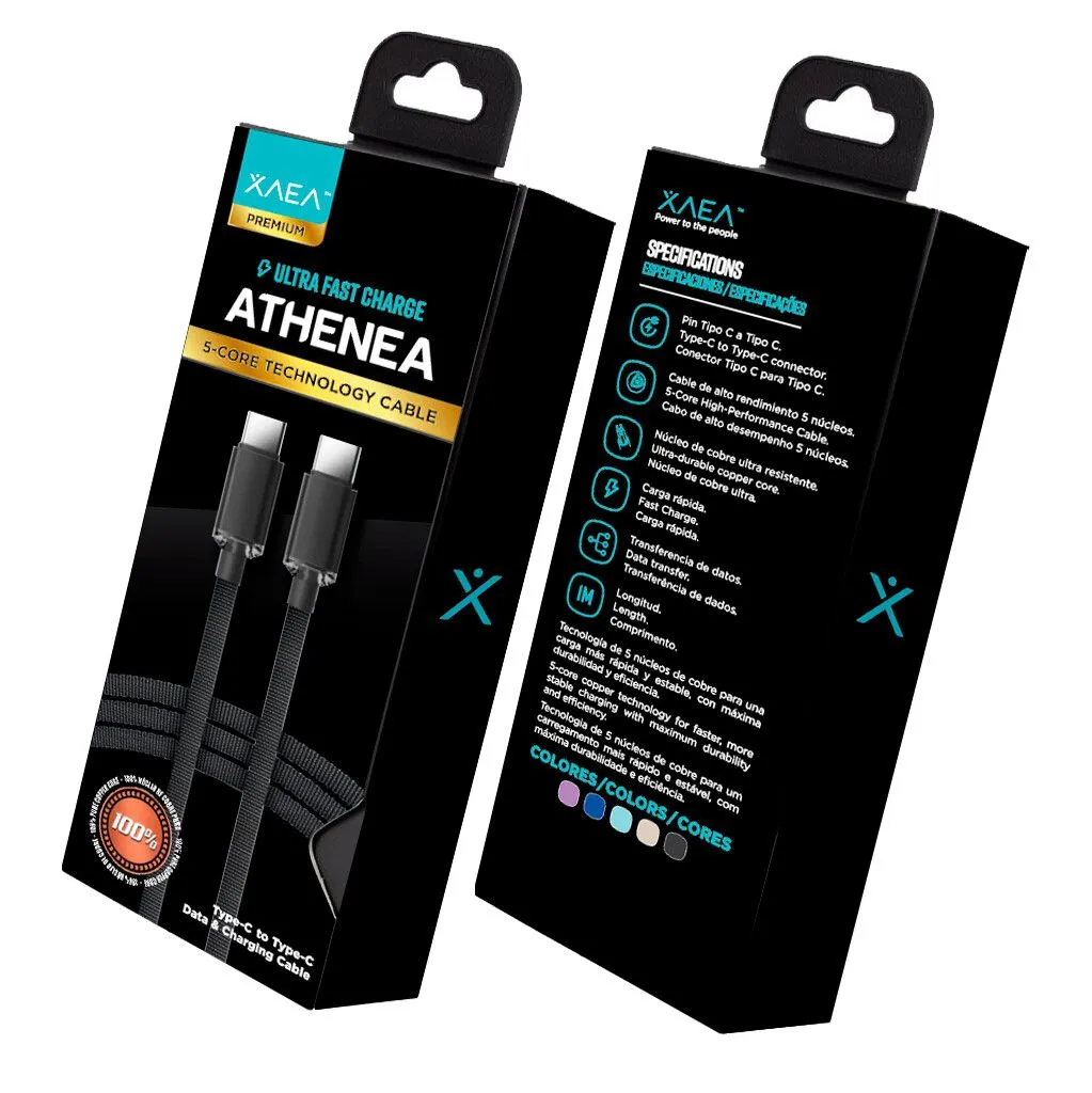 CABLE TIPO C - TIPO C MODX-097 - ATHENEA - XAEA - LILA