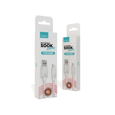 CABLE USB LIGHTNING MODX-092 - SOOK CANDY - XAEA - ROSA