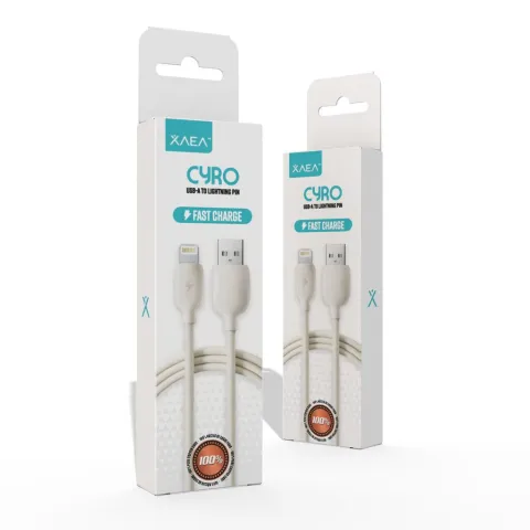 CABLE USB LIGHTNING CYRO MODX-100 - XAEA - BLANCO