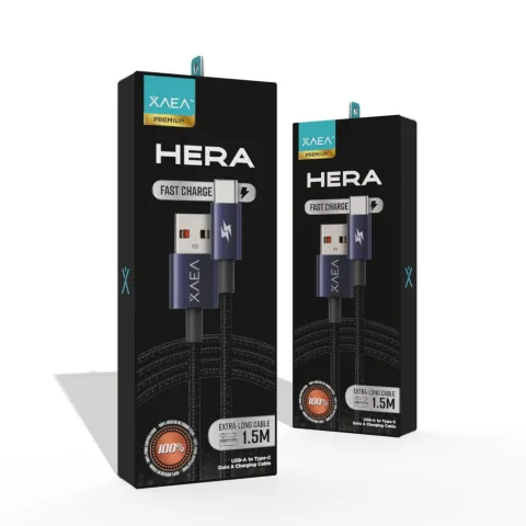 CABLE USB TIPO C MODX-101 - HERA - XAEA - AZUL