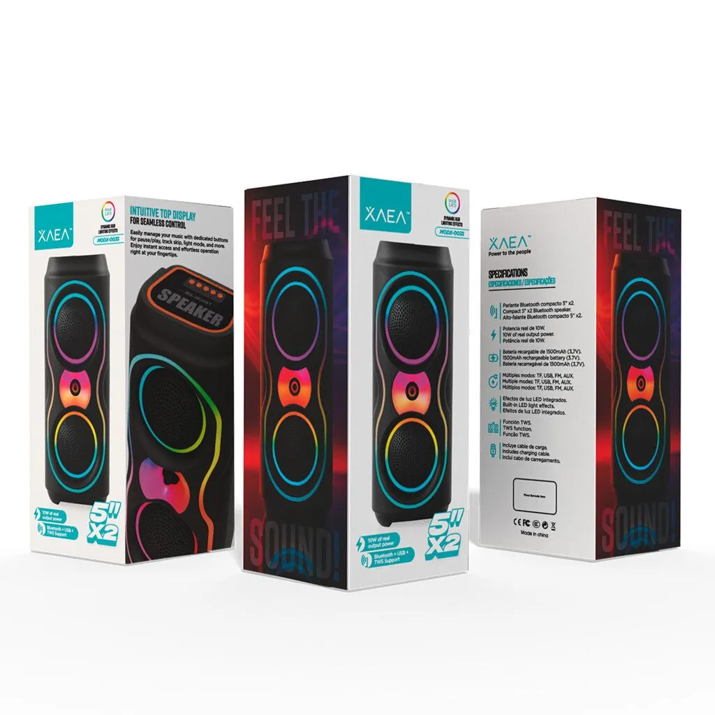 PARLANTE TORRE 5''X2 MODX-003S - XAEA - KIT X 12