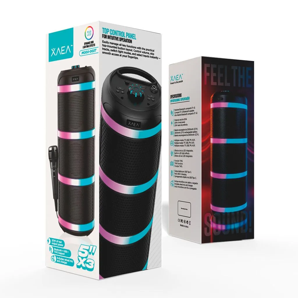 PARLANTE TORRE 5''X3 MODX-003T - XAEA - KIT X 12