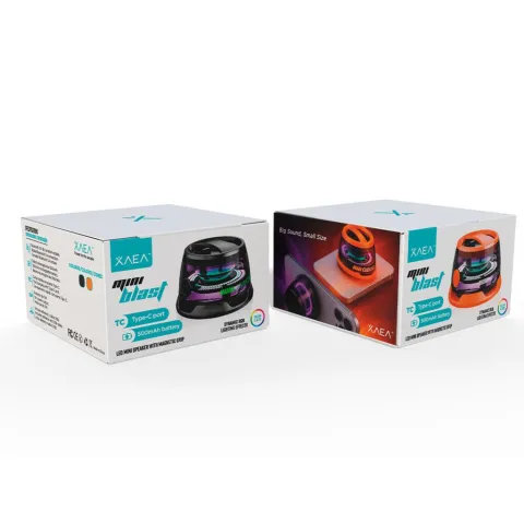 PARLANTE GAMER C/MAG SAFE MODX-000R MINI BLAST - XAEA - NARANJA