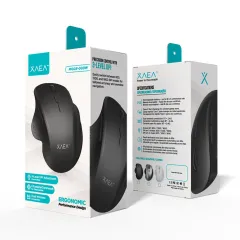 MOUSE ERGONOMICO INALAMBRICO + BT RECARGABLE MODX-00DW - XAEA - GRIS