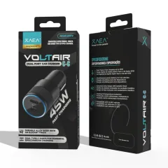 ADAPTADOR CARGADOR 12V VOLTAIR 2 TIPO C MODX-00C4 - XAEA - NEGRO