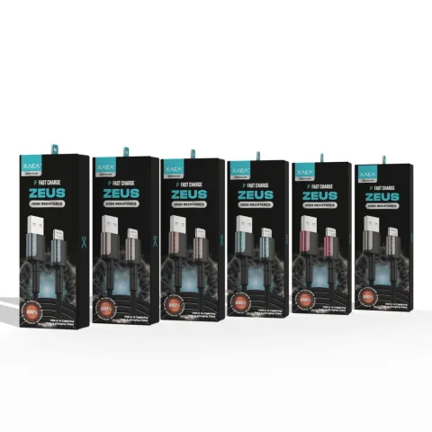 CABLE USB LIGHTNING MODX-104C - ZEUS - XAEA - AZUL