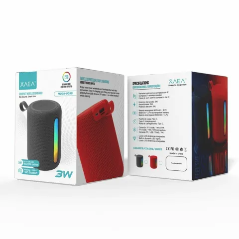 PARLANTE 3'' MODX-0050 - XAEA - ROJO