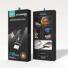CABLE WOLVERINE TIPO USB-C MODX-00IT - XAEA - NEGRO