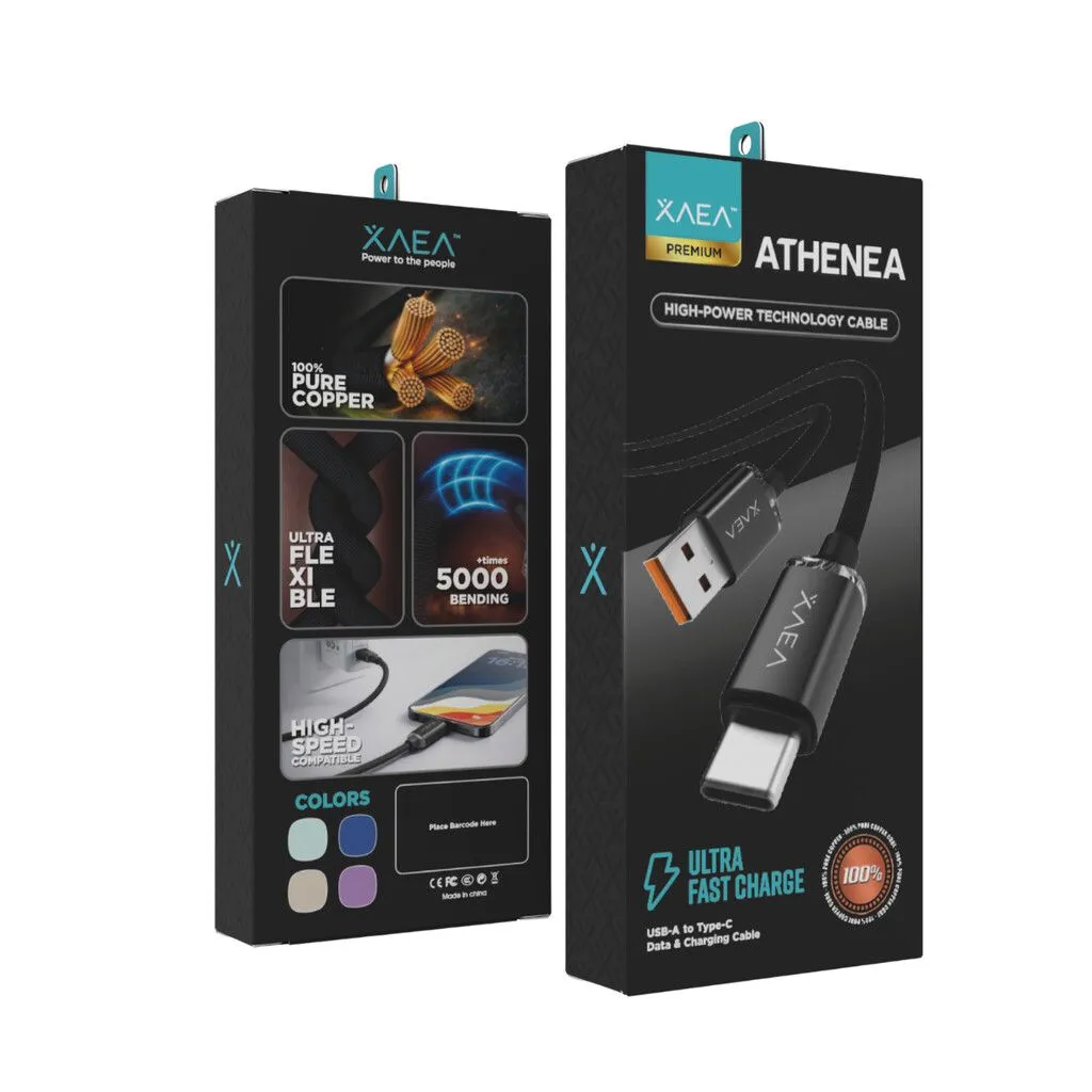 CABLE ATHENEA USB-C MODX-00JG - XAEA - NEGRO