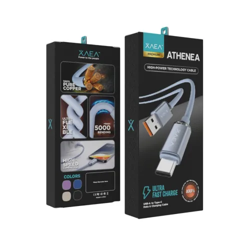 CABLE ATHENEA USB-C MODX-00JG - XAEA - CELESTE