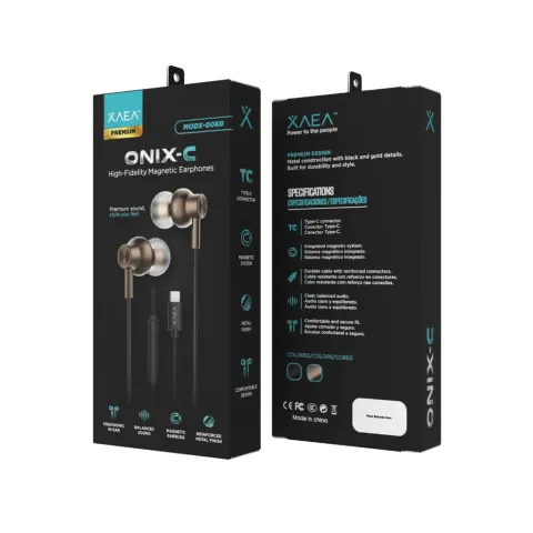 MANOS LIBRES CON TIPO C MODX-00KG - XAEA - DORADO