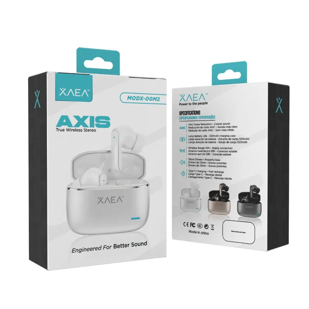 MANOS LIBRES TWS MODX-00M2 - XAEA - PLATA