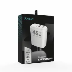 ADAPTADOR-CARGADOR 220V MODX-B016 OPTIMUM - 5A - 1USB + TIPO C - XAEA - KIT X 100